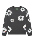 Rhinestone Cotton Wreath Thermal Vintage Black