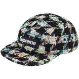 Metallic Boucle Camp Cap