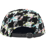 Metallic Boucle Camp Cap