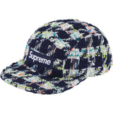 Metallic Boucle Camp Cap