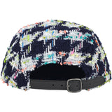 Metallic Boucle Camp Cap