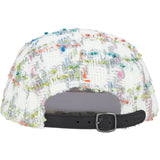 Metallic Boucle Camp Cap