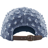 Hole Punch Rhinestone Denim 6-Panel