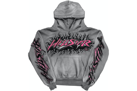 Hellstar Future Flame Hoodie Grey