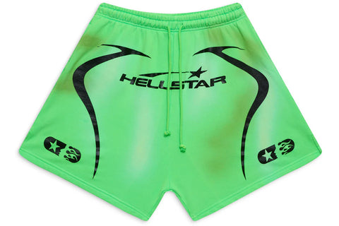 Hellstar Warm Up Shorts Neon Green