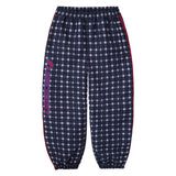Black Plaid Nylon Pants