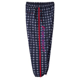 Black Plaid Nylon Pants