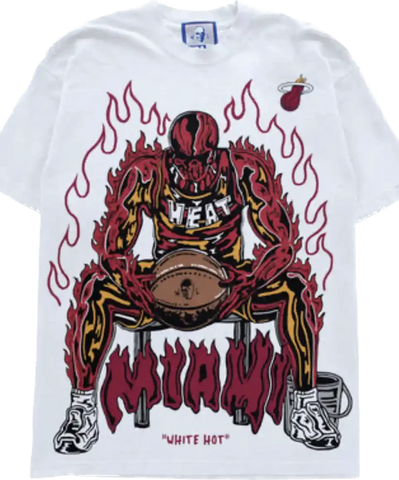 Warren Lotas NBA Miami Heat White Tee