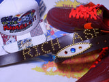 "RICH ASF" Studded Genuine Cow Leather (1 or 1)