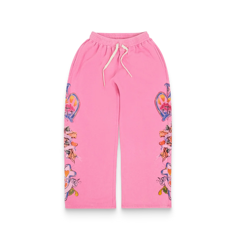Risen King Matching Sweats Pink