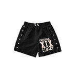 Mixed Emotion Black “Backyard” Nylon Shorts