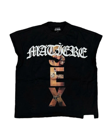 MADONNA CUTOFF T-SHIRT ‘BLACK’