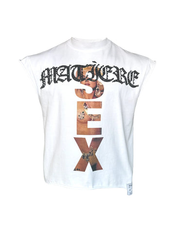 MADONNA CUTOFF T-SHIRT ‘WHITE’