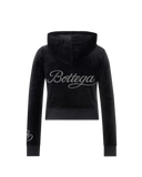 Womens Velour Jacket (Black)