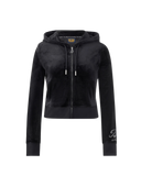 Womens Velour Jacket (Black)