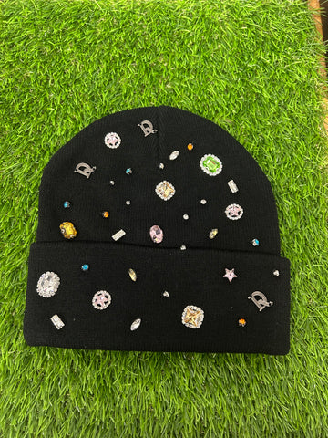 Dry Rot Rhinestone Skully Black