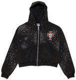 Pluto Zip Up Hoodie (Black)