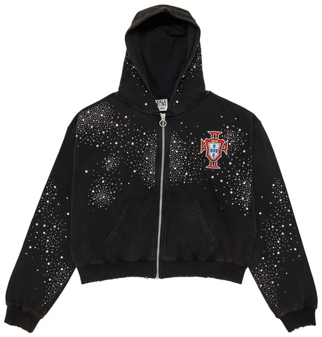 Pluto Zip Up Hoodie (Black)