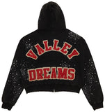 Pluto Zip Up Hoodie (Black)