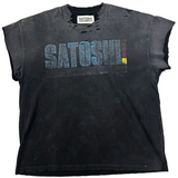 Satoshi Nakamoto "There Is Smoke" Cutoff Tee