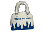 LEMONS ON FIRE Handbag White/Blue