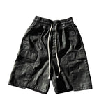 Hellbent University Leather Cargo Shorts