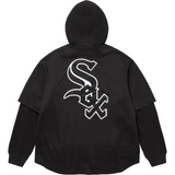 Supreme/Chicago White Sox Hooded Baseball Jersey (Black)
