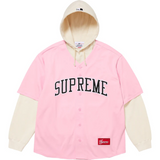 Supreme/Chicago White Sox Hooded Baseball Jersey (Light Pink)