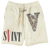 Saint Mxxxxxx X VLONE Sweat Shorts (White)