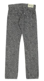 Murakami Flowers and Skull Jacquard Gray Denim Pants