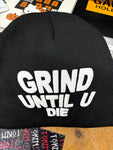 Grind Until U Die Black Beanie