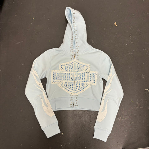 Women Chopper Hoodie Blue