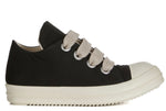 Rick Owens Canvas Jumbo Lace Low "Black Milk"