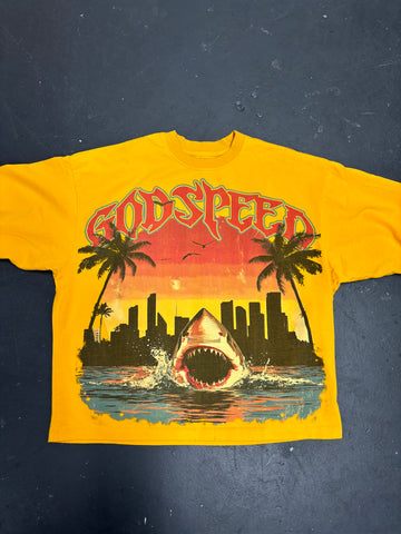 Godspeed Summer Shark Tee Yellow