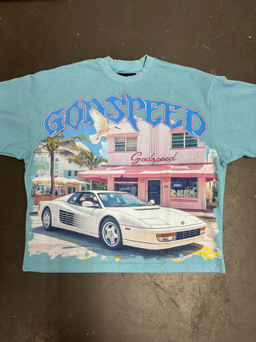 Godspeed Summer LA Tee Blue