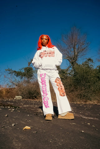 SVENGALIVERSI White Disoriented Egos Hoodie