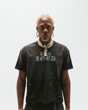 Paint Splatter Distressed Tee (Vintage Black)