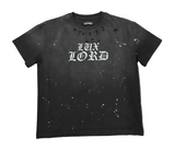 Paint Splatter Distressed Tee (Vintage Black)