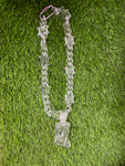 Clear Jesus Necklace