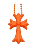 Chrome Hearts Silicone Cross Necklace (Orange)