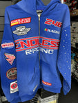 Endless Rhinestone Hoodie Blue