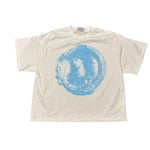 Troubled Humans Find Me Tee White/Blue