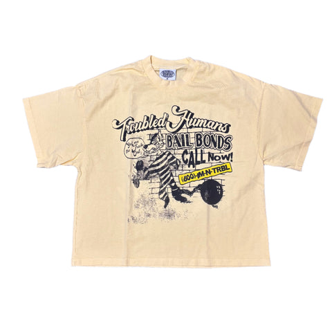Troubled Humans Bail Bonds Tee Yellow