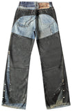 Pentyone Bootcut Trompe L'oeil Jeans (Black)