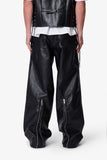 Leather Rave Zip Pants (Black)