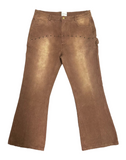 Brown Studded Canvas Pants