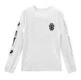 Deadly Doll Horseshoe Dagger Logo White Thermal