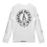 Deadly Doll Horseshoe Dagger Logo White Thermal