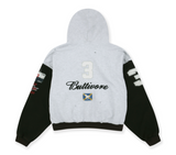 White Buttivore Zip Hoodie (Heather)