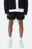 Fuzzy Sweat Shorts (Black)